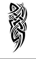 Conception de tatouage tribal Affiche