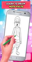 Draw motu patlu Characters step by step Ekran Görüntüsü 1