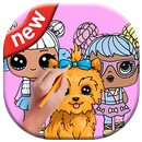 Draw cute lol dolls girls & pets easy way APK