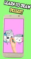 Draw cute dessert foods and drinks easy capture d'écran 3