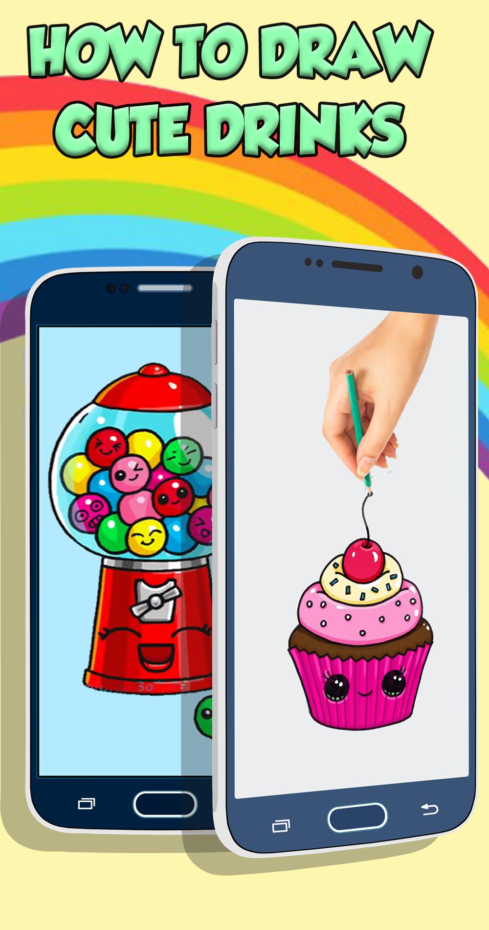 Android İndirme için Draw cute dessert foods and drinks easy APK