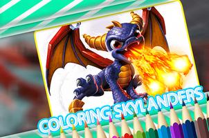 Coloring Book for sky landers fans poster