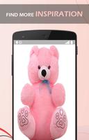 Cute Pink Teddy wallpaper poster