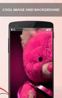 برنامه‌نما Cute Pink Teddy wallpaper عکس از صفحه