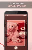 Cute Pink Teddy wallpaper Ekran Görüntüsü 2