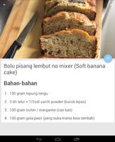 Resep Kue Bolu Pisang lengkap ảnh chụp màn hình 2