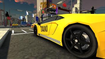Taxi Cab Driver Free Roam 3D Affiche
