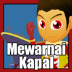 Belajar Mewarnai Kapal