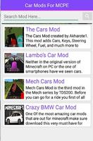 Car Mod dla MCPE screenshot 2