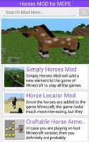 Horses Mod For MCPE syot layar 1