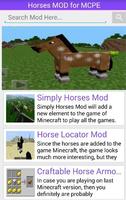 Horses Mod For MCPE screenshot 1