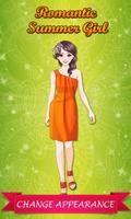 Romantic Summer Girl: DressUp الملصق