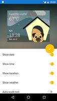 Pugz: Weather Widget الملصق