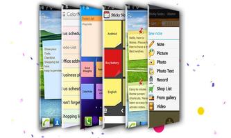 Memo Sticky Notes Affiche