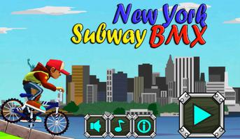 New York Subway BMX Rider Affiche