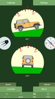 Inclinometer, speedometer, travel tools Free Affiche