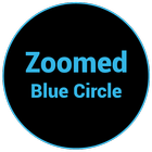 Zoomed Blue Circle أيقونة