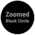 Zoomed Black Circle