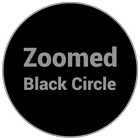 Zoomed Black Circle icône
