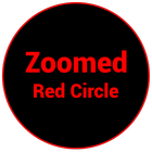 Zoomed Red Circle icône