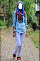 Hijab Jeans Style Photo Editor captura de pantalla 1