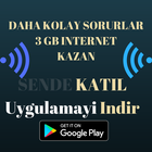 3 GB KAZAN -  BEDAVA İNTERNET / DAHA KOLAY SORULAR icon