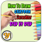 How To Draw Cartoon Characters ícone