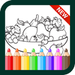 Fruit Vegetables coloring book for Kids