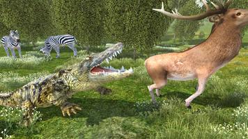 Wild Crocodile Simulator Affiche