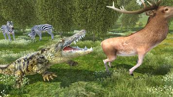 Wild Crocodile Simulator الملصق