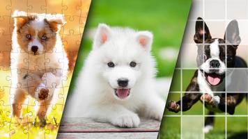 Lovely Puppy Puzzle Kit & Wallpapers-poster