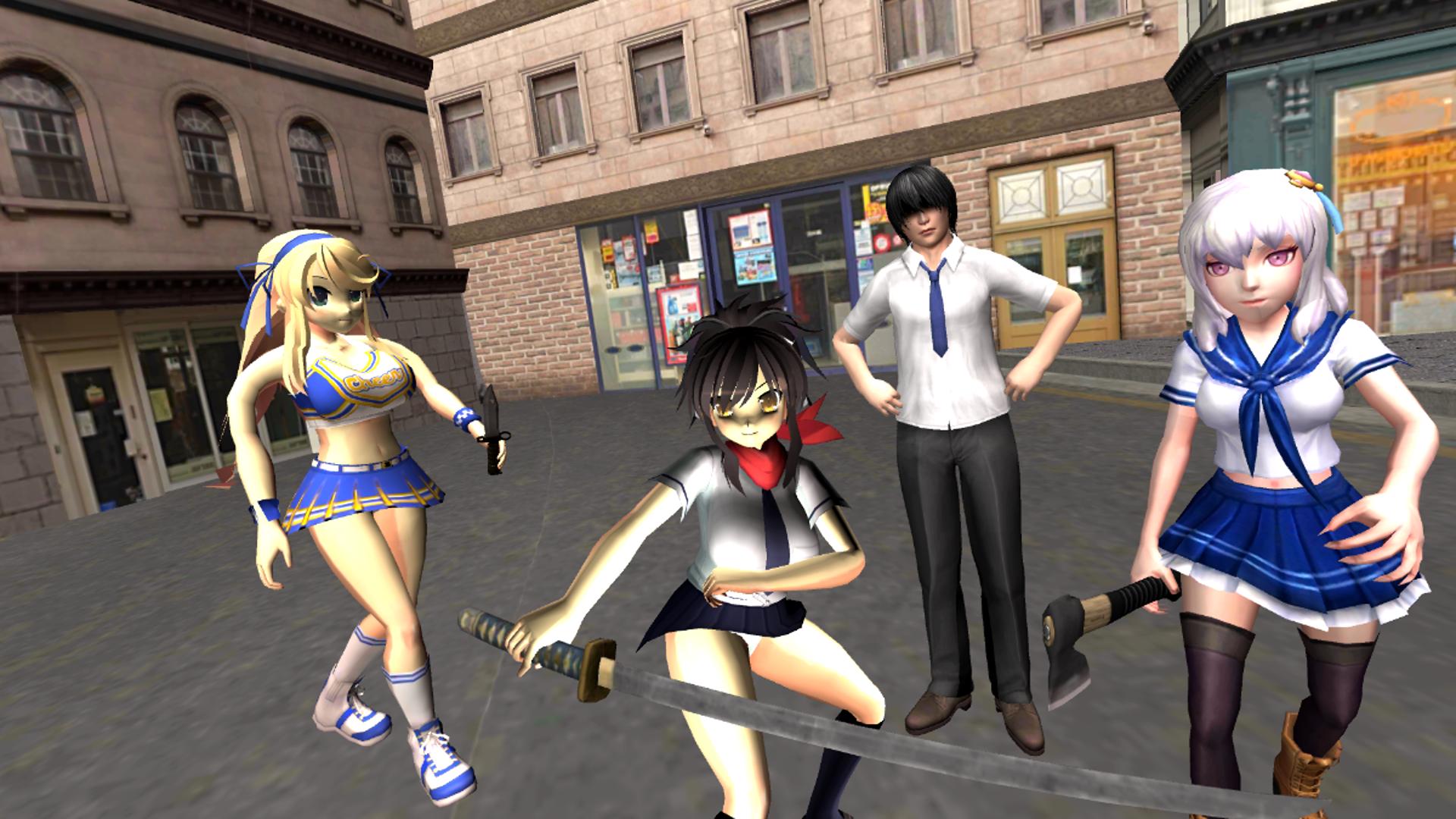 Yandere Schoolgirl Simulator Ciudad De Yandere For Android Apk - yandere me quiere secuestrar en roblox youtube