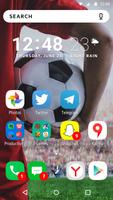 Football theme for Yandex Launcher captura de pantalla 3