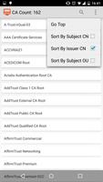 CA Certificates on Android capture d'écran 1