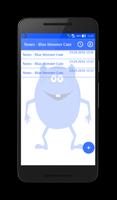 Notes - Blue Monster Cute پوسٹر
