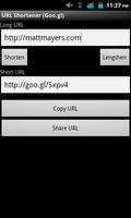 URL Shortener (goo.gl) poster