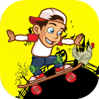 Happy Chicken Reign Skateboard-icoon