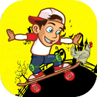 Happy Chicken Reign Skateboard icon