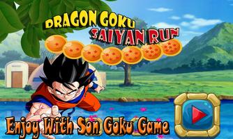 Dragon Goku Saiyan Run Affiche