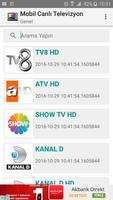 برنامه‌نما MobilTv Canlı Yayın عکس از صفحه