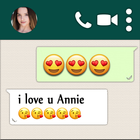 آیکون‌ Annie LeBlanc chat live prank