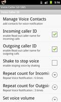 Voice Caller ID + SMS Lite poster