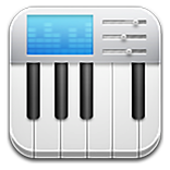 Piano Blue And White