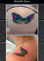 Butterfly Tattoo الملصق