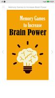 Memory Games to Increase Brain Power پوسٹر