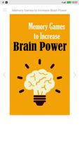 Memory Games to Increase Brain Power Plakat