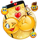 Cute Romantic Emoji Theme APK