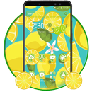 Motyw owoców cytryny żółty aplikacja