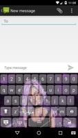 Lovely Girly M Keyboard Theme imagem de tela 1