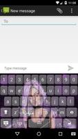 Lovely Girly M Keyboard Theme captura de pantalla 1